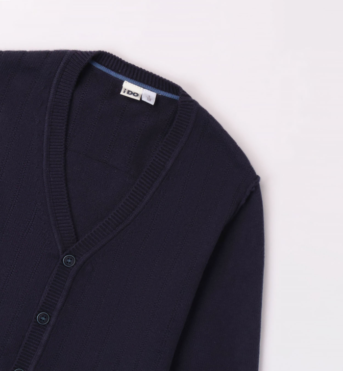 detail Chlapecký pletený kardigan zapínání vepředu IDO