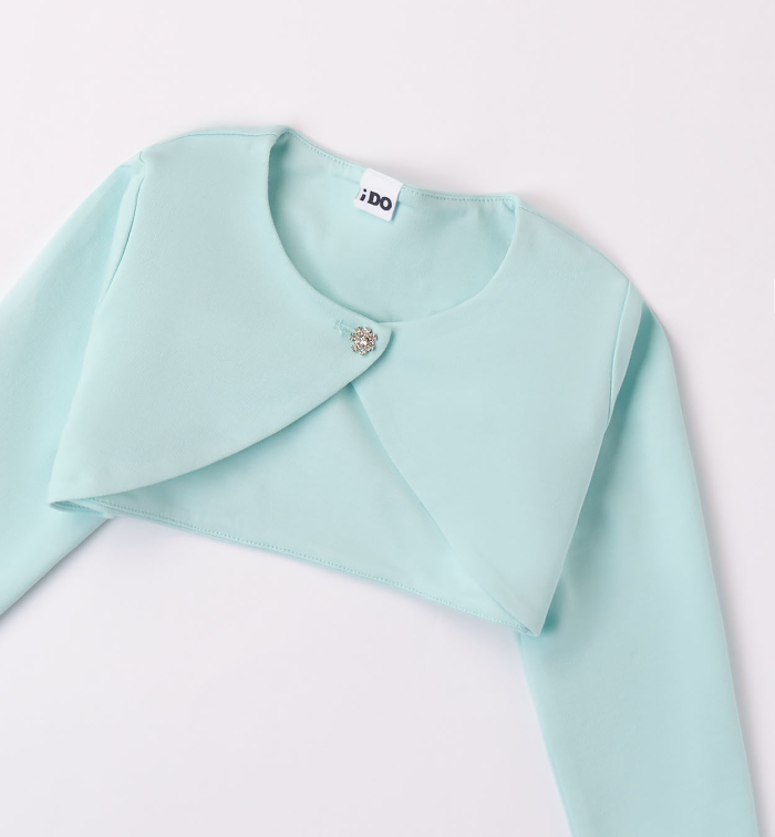 detail Dívčí elegantní zkrácený kardigan IDO