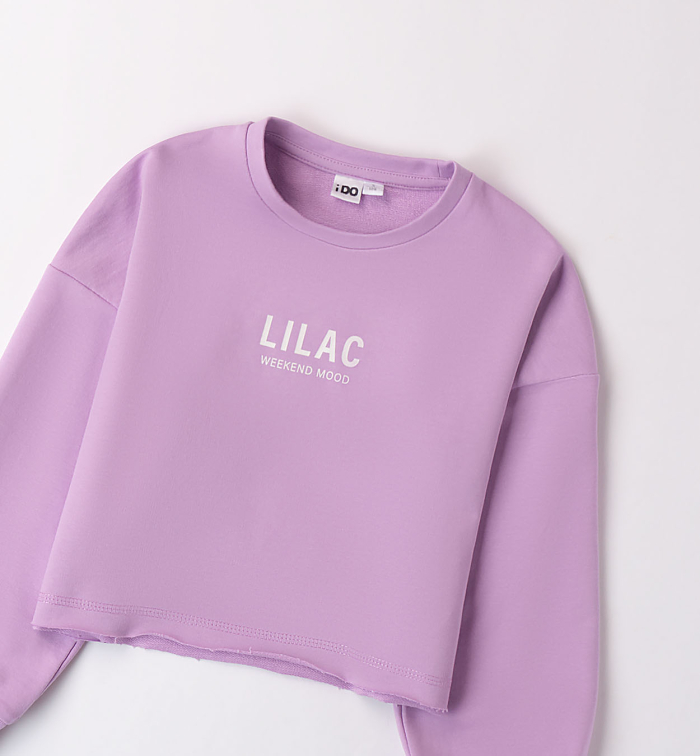 detail Bavlněná dívčí mikina crop IDO