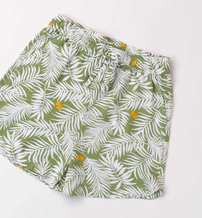 detail Dívčí kraťasy s potiskem palmy IDO