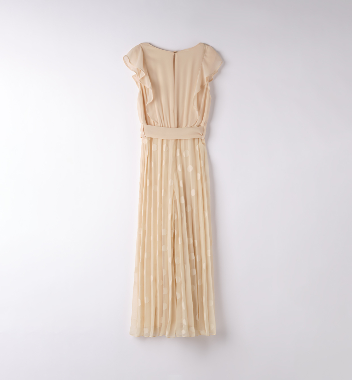 detail Dívčí elegantní plisované šaty IDO