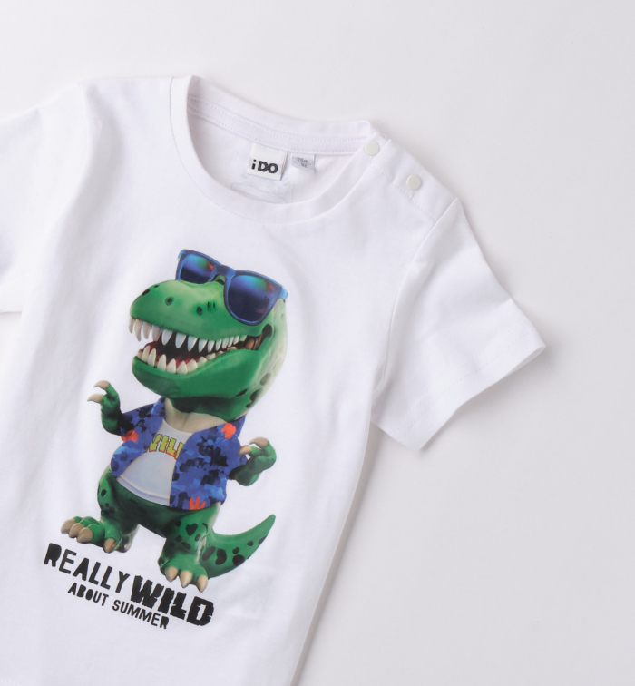 detail Chlapecké tričko s roztomilým motivem dinosaura IDO