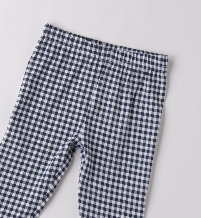 detail Dívčí kárované legíny IDO