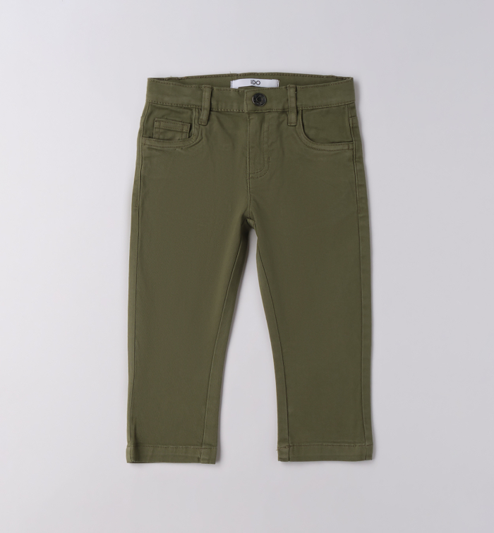 detail Chlapecké olivové kalhoty na každý den IDO