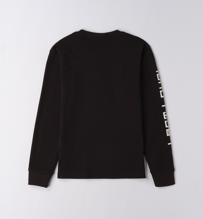 detail Chlapecké černé tričko s motivem skateboardisty SARABANDA