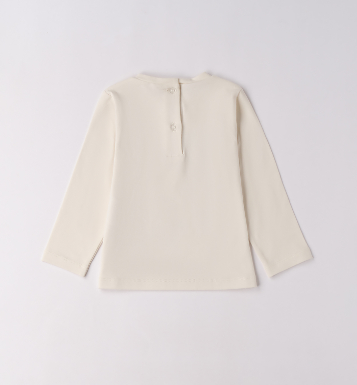 detail Dívčí tričko s dlouhým rukávem a květinovým potiskem ve tvaru zvířátka SARABANDA