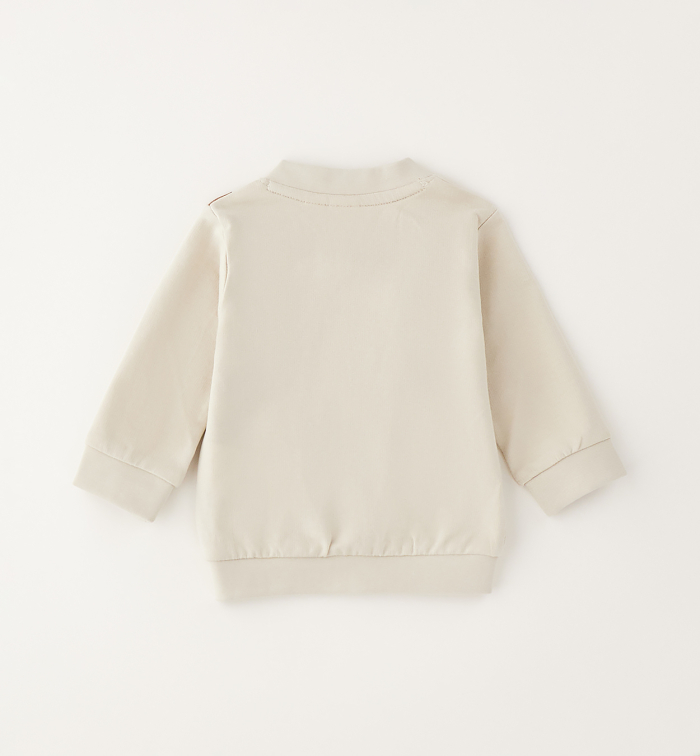 detail Chlapecká kojenecká mikina se zipem s potiskem IDO