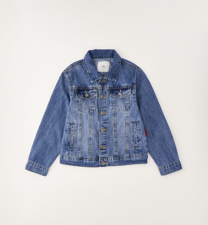 detail Chlapecká džínová bunda klasická modrá IDO