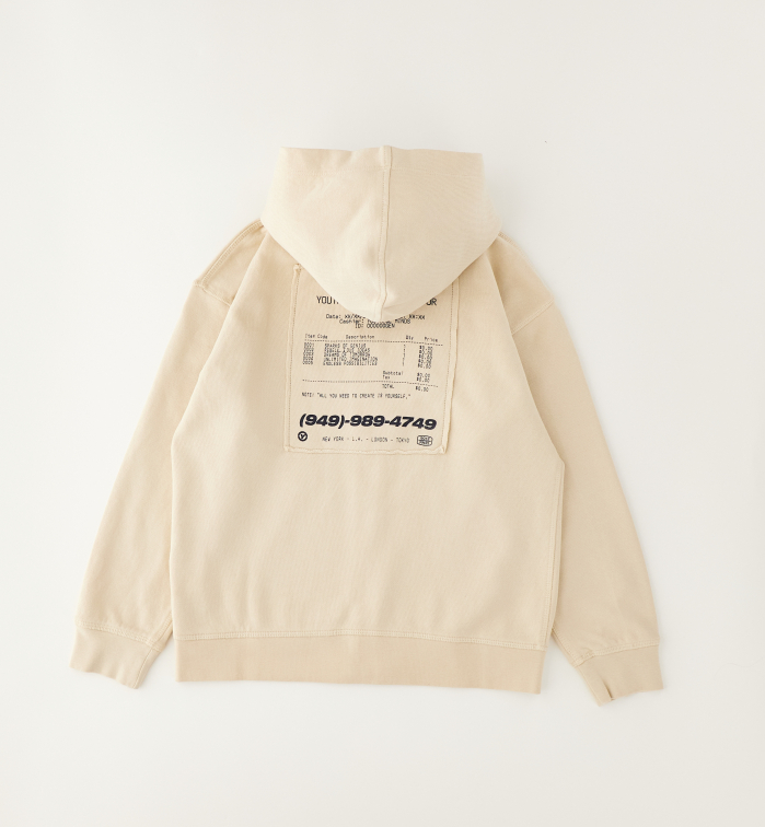 detail Chlapecká mikina na zip s kapucí béžová oversized IDO