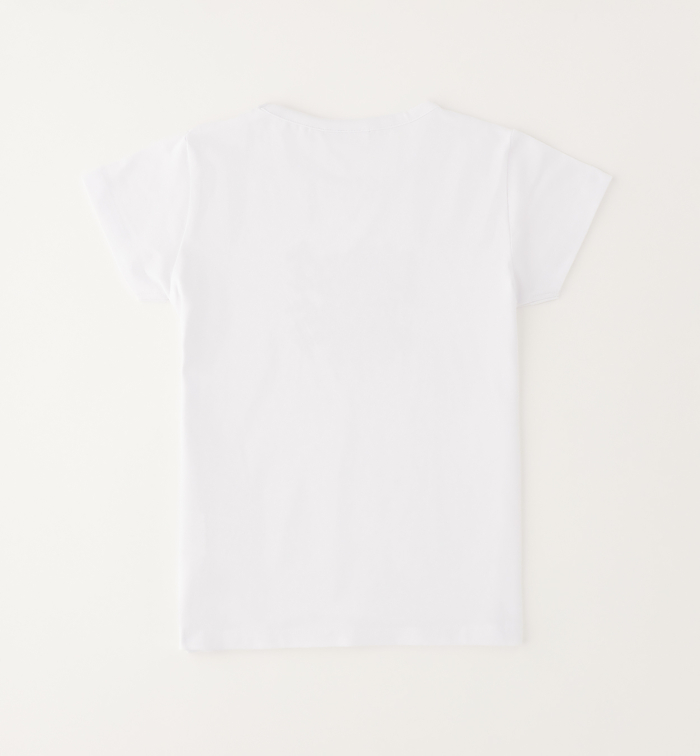 detail Dívčí bílé tričko s výrazným nápisem SARABANDA