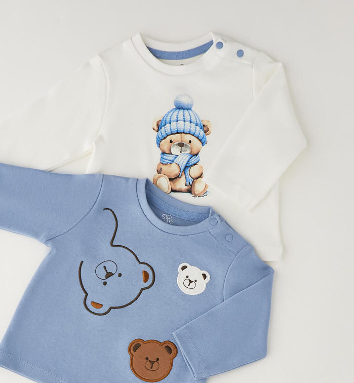 detail Jemné baby tričko s medvídky IDO