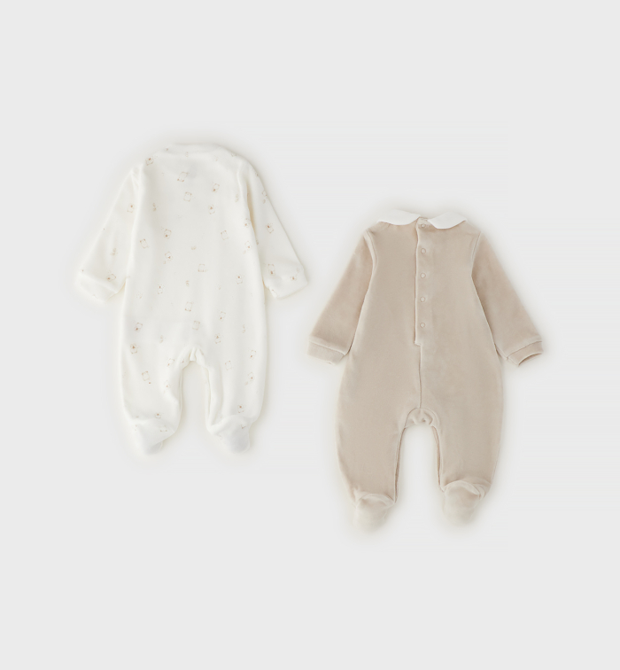 detail Unisex kojenecká souprava dvou overalů IDO