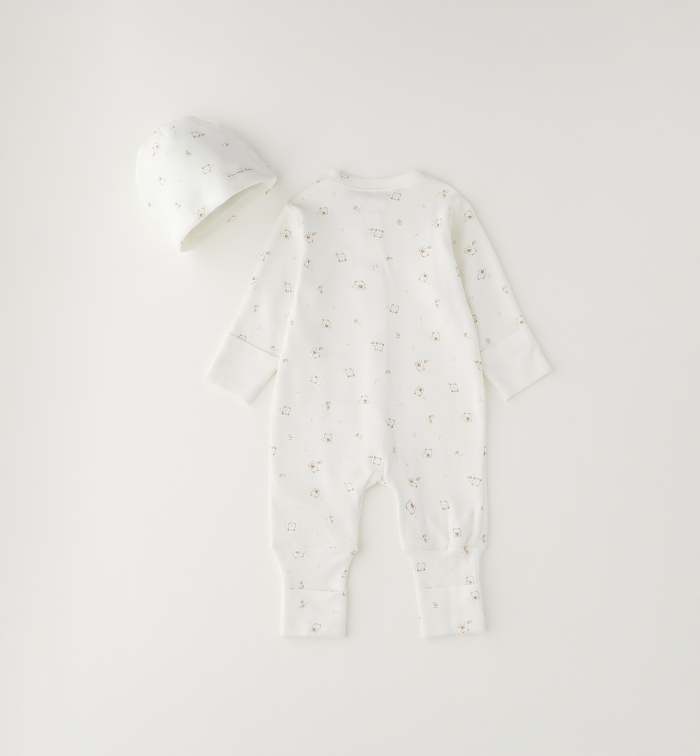 detail Unisex kojenecký overal s čepičkou IDO