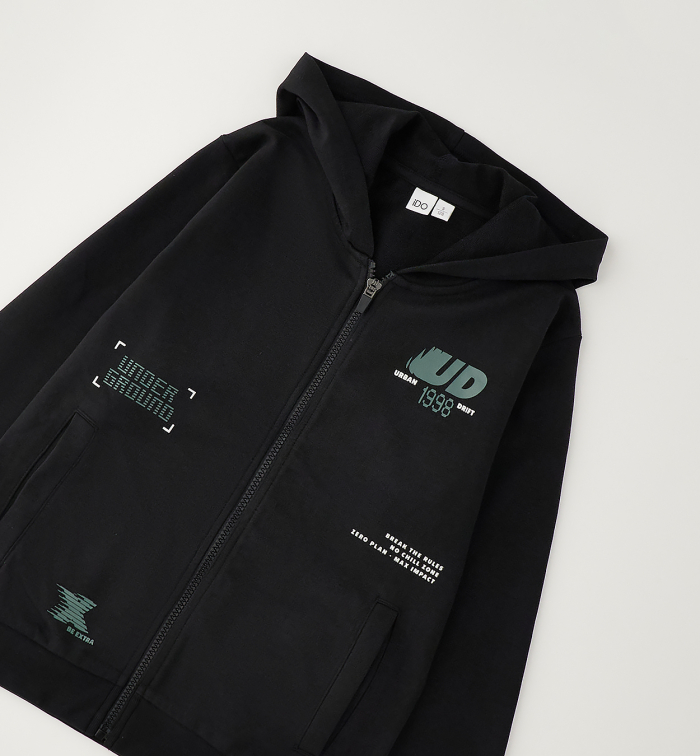 detail Chlapecký svetr s předním zapínáním IDO