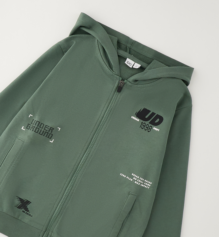 detail Chlapecký svetr s předním zapínáním IDO