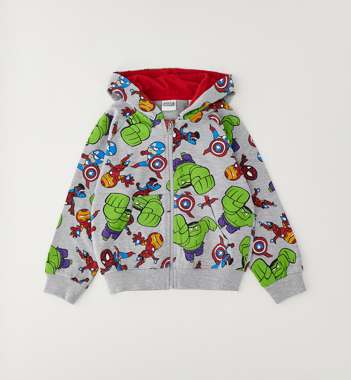 detail Chlapecká mikina na zip s kapucí Marvel Avengers IDO