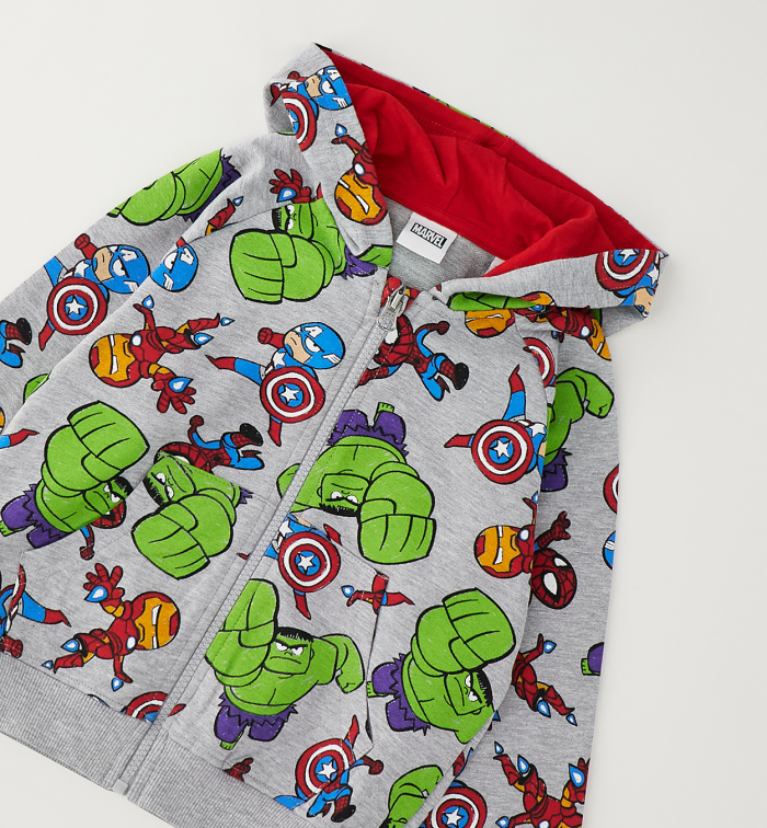 detail Chlapecká mikina na zip s kapucí Marvel Avengers IDO