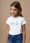 náhled Dívčí tričko s vyšívaným textem MAYORAL