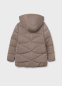 náhled Dívčí hnědá prošívaná bunda s kapucí na zimu MAYORAL
