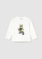 náhled Dětské chlapecké tričko s dlouhým rukávem a potiskem zviřatka na motorce MAYORAL