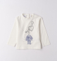 náhled Dívčí bílé tričko s potiskem plyšového zajíčka SARABANDA