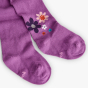 náhled Dívčí fialové punčocháče s květinovým vzorem BOBOLI