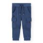 náhled Chlapecké modré tepláky s kapsami a šňůrkou v pase. BOBOLI