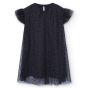 náhled Dívčí tylové šaty s puntíky – tmavě modré BOBOLI