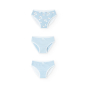 náhled Dívčí bavlněné kalhotky – sada 3 kusů ve světle modré barvě BOBOLI