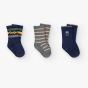 náhled Chlapecké ponožky s autíčky a pruhy – 3 páry BOBOLI