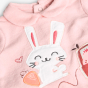 náhled Roztomilý růžový overal s motivem zajíčka a ovoce BOBOLI