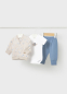 náhled Kojenecký unisex set body, mikina a kalhoty MAYORAL
