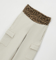 náhled Dívčí culotte kalhoty s leopardím pasem IDO