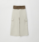 náhled Dívčí culotte kalhoty s leopardím pasem IDO