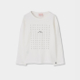 náhled Dívčí strečové tričko ROCK – off white BOBOLI