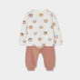náhled Unisex baby souprava – rezavá BOBOLI