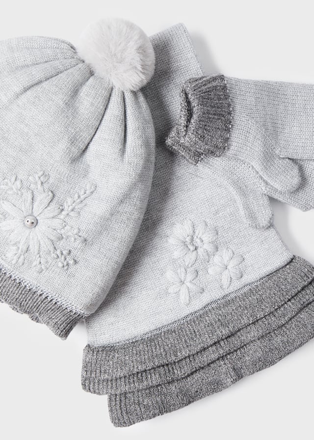 detail Dětská dívčí souprava - čepice, šála a rukavice MAYORAL