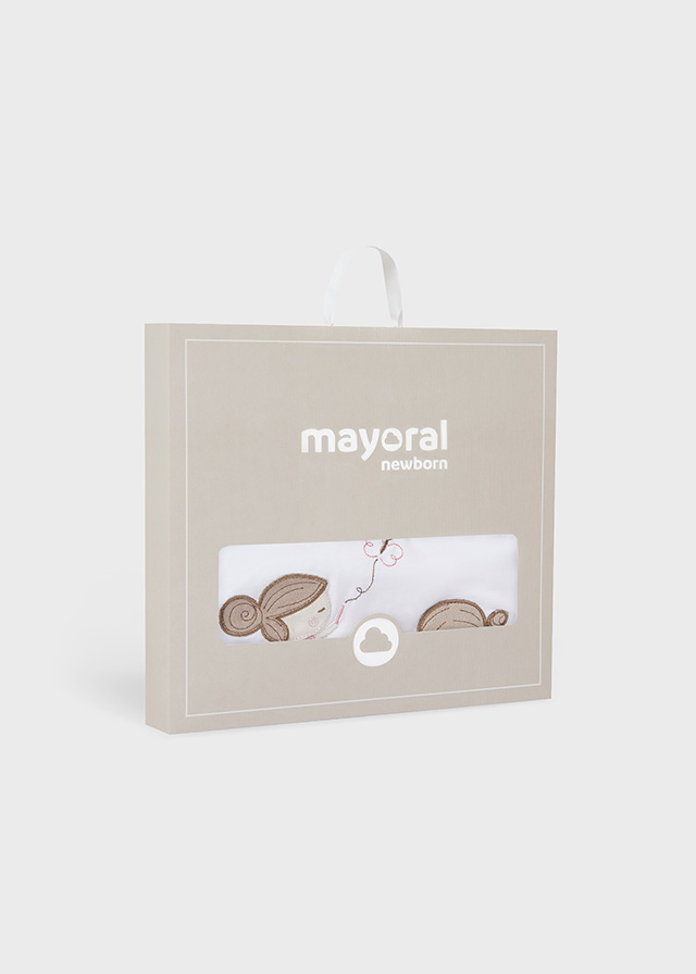 detail Dětská osuška s kapucí s designem zavinování MAYORAL