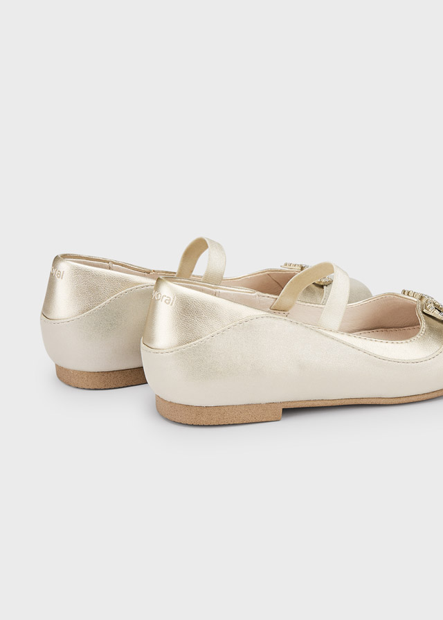 detail Dívčí balerínky s štrasovou mašličkou MAYORAL