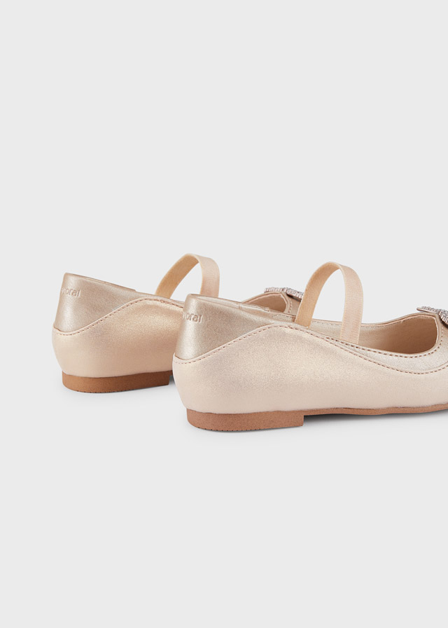 detail Dívčí balerínky s štrasovou mašličkou MAYORAL