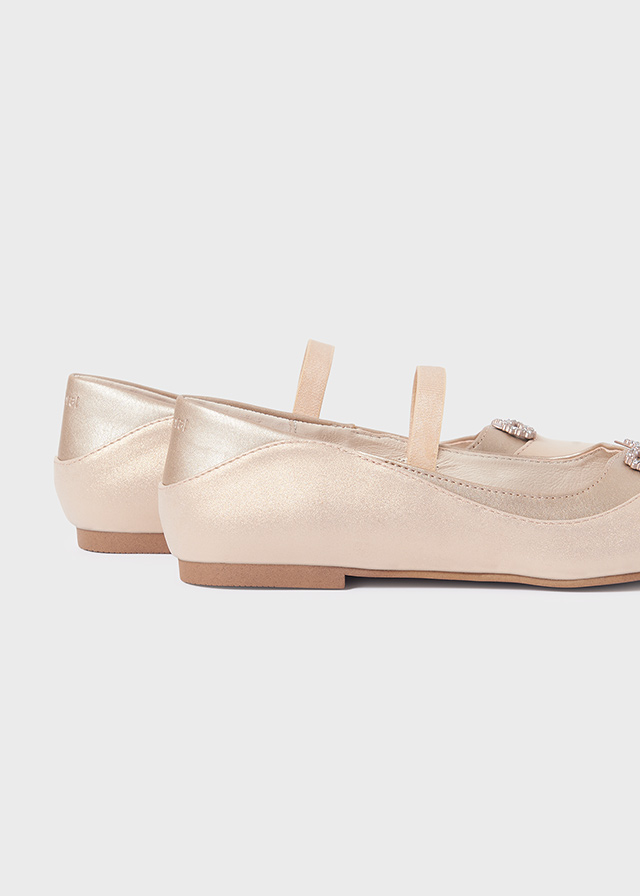 detail Dívčí balerínky s štrasovou mašličkou MAYORAL