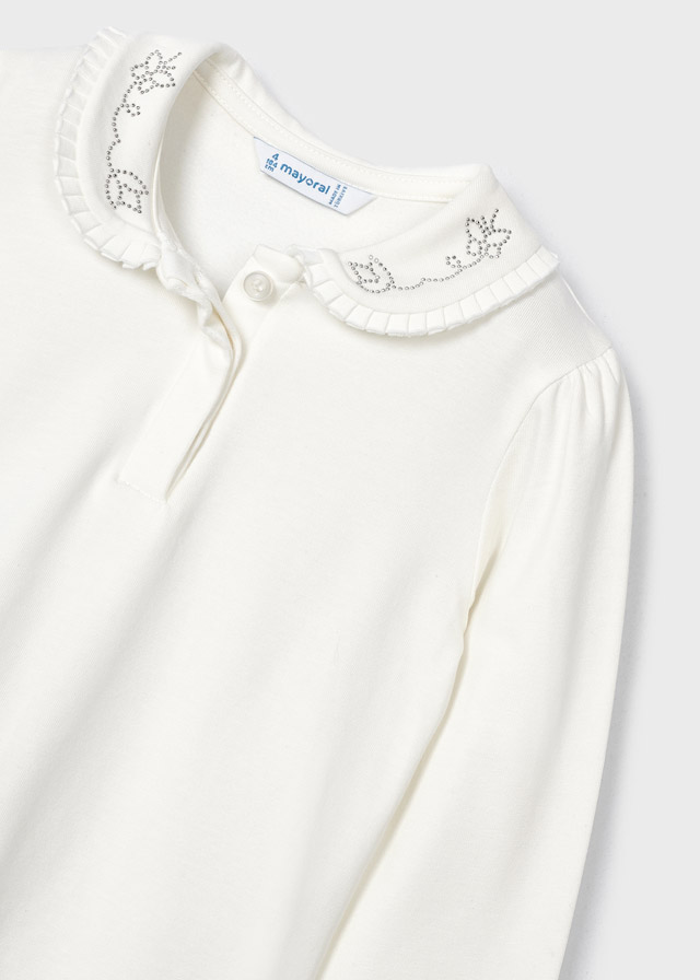 detail Dívčí polo s dlouhým rukávem MAYORAL