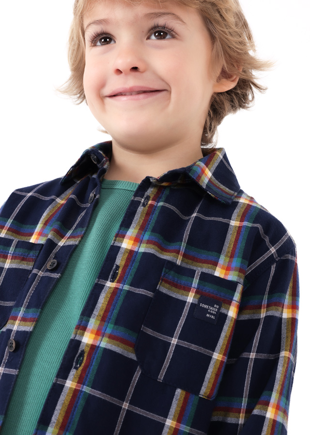 detail Chlapecká kostkovaná košile MAYORAL