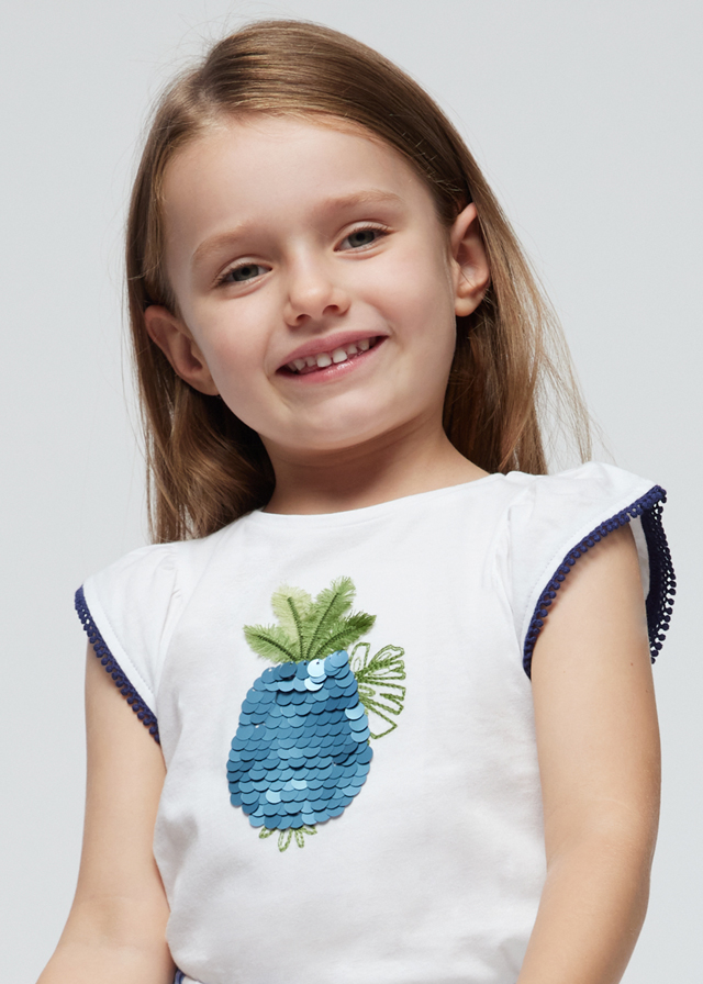 detail Dívčí 2-dílný outfit se vzorovanými šortky MAYORAL