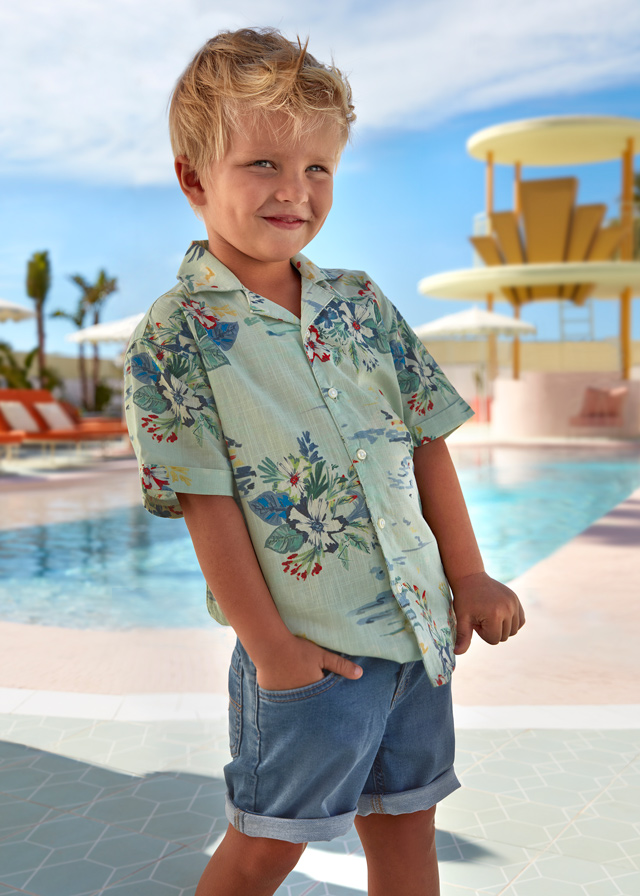 detail Chlapecké denim kraťasy bermudy MAYORAL