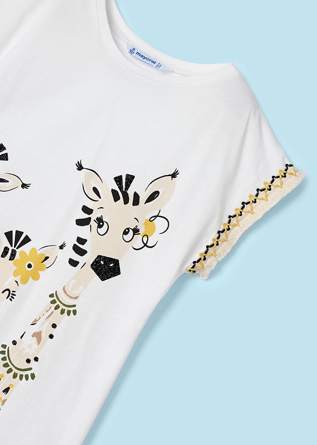 detail Dívčí 2-dílný set z žirafami MAYORAL