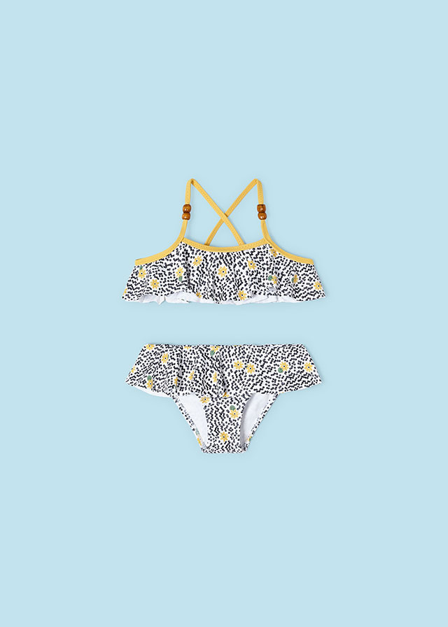 detail Dívčí plavky bikini s volánky MAYORAL