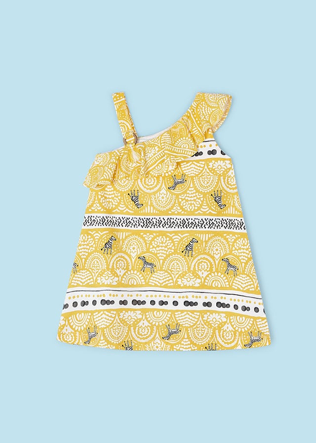 detail Asymetrické dívčí šaty MAYORAL