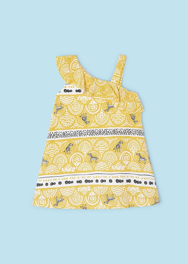 detail Asymetrické dívčí šaty MAYORAL