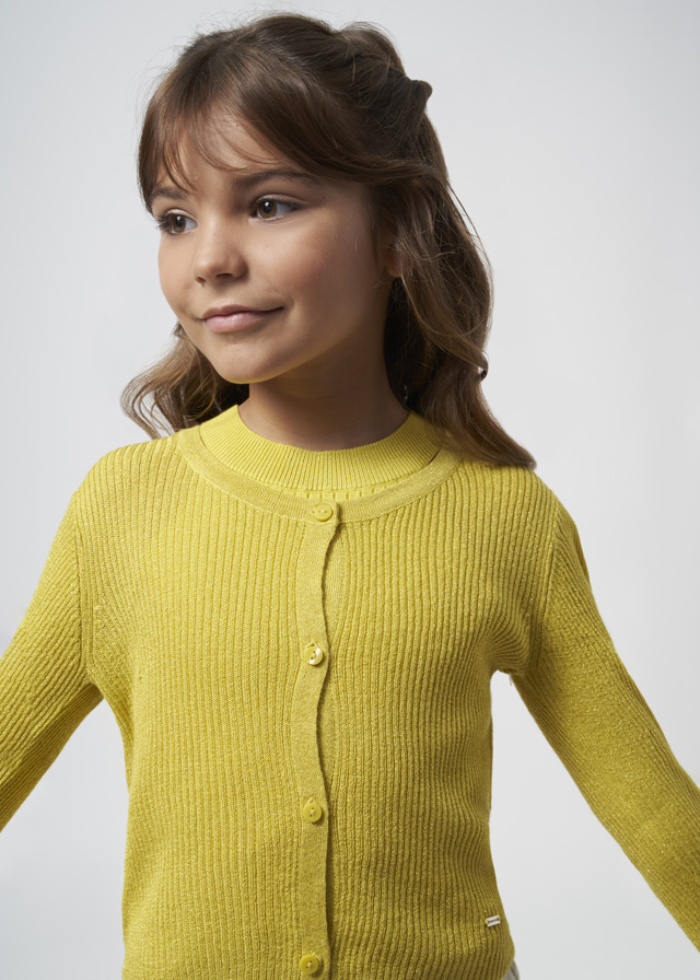 detail Pletený dívčí kardigan EcoVero z vizkózy MAYORAL